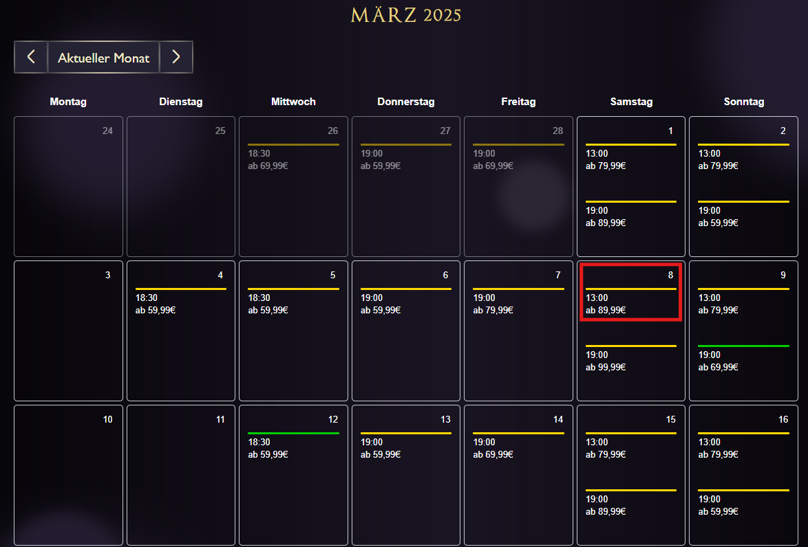 Rund um die Buchung - Vorstellung auswählen.png